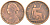 Великобритания 1 фартинг 1860 Виктория (1837-1901) KM 725, Spink 3950 бронза 77-156