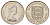 Джерси 10 новых пенсов 1975 герб, Елизавета II (1952-2022) KM 33 медно-никель UNC 4512-743