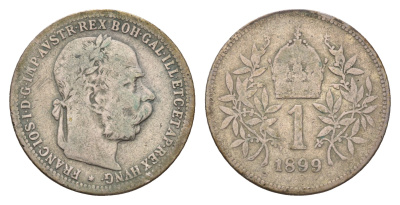 Австрия 1 крона 1899 KM 2804 серебро 4652-1241