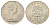 Гибралтар 1 крона 1968 Елизавета II (1952-2022), старый замок KM 4 медно-никель UNC 4578-632