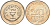 Израиль 1/2 лиры 1961 JE 5721, праздник Пурим KM 31 медно-никель UNC 189-1136