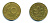 ФРГ 10 ПФЕННИГОВ 1949 J KM 103, J.378 сталь плакированная латунью 23-631
