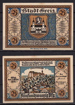 Германия, Грайц 25 пфеннигов 1921 бумага 7555-45-1-1