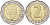 Болгария 2 лева 2015 Паисий Хилендарский KM 337 биметалл UNC 4619-257