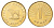 Македония 1 денар 2001 KM 2 латунь UNC 4688-753