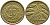 ГЕРМАНИЯ 10 РЕЙХСПФЕННИГОВ 1925 D KM 40, J.317 алюминиевая бронза 4390-836