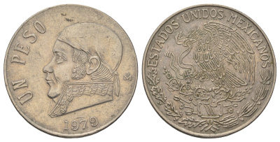 Мексика 1 песо 1979 Хосе Мария Морелос KM 460 медно-никель 4590-1233