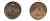 Остров Мэн 1/2 нового пенни 1971  KM 19 бронза  PROOF 58-134