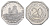 Нюрнберг трамвайный (транспортный) жетон в 20 пфеннигов ND (1920-1921) пятиугольная башня Men05 19256.12, Men18 24102.12 алюминий UNC 4638-247