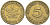 ФРГ 5 ПФЕННИГОВ 1949 F KM 102, J. 377 сталь плакированная латунью 4181-861