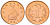 Зимбабве 1 цент 1995 птица-идол KM 1a сталь плакированная бронзой UNC 4615-1141
