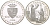 Андорра 10 динеров 1996 папа Лев III коронует Карла Великого, ECU KM 121 серебро PROOF 1081-5-64
