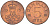 Дания 5 эре 1975 S; B, Маргрете II (1972- ) KM 859.1 железо плакированное медью 3718-346