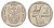 ЮАР 2 ранда 2003 KM 335 медь плакированная никелем 4626-1233