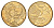Бразилия 25 сентаво 2004 KM 650 сталь плакированная латунью UNC 4163-845