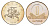 Литва 1 лит 2008 KM 111 медно-никель UNC 4650-1223