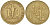 Валютное сообщество стран Западной Африки 10 франков 1990 FAO KM 10 латунь    4595-717