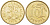 ФИНЛЯНДИЯ 10 ПЕННИ 1974 S KM 46 алюминиевая бронза UNC 3718-129