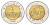 Тайвань 50 долларов 1996 Y 556 биметалл UNC 4660-923