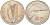 Ирландия 10 пенсов 1971 лосось KM 23 медно-никель UNC 4583-335