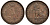 БЕЛЬГИЯ 2 САНТИМА 1910 BELGEN, АЛЬБЕРТ I (1909-1934) KM 65 медь 27-814