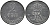 ДАНИЯ 2 ЭРЕ 1948 N; S, ФРЕДЕРИК IX (1947-1972) KM 840.1 цинк 28-1041