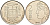 Аргентина 2 песо 2010 75 лет Центральному Банку KM 162 медно-никель UNC 4607-631