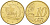 КИПР 10 ЕВРОЦЕНТОВ 2009 ПАРУСНИК KM 81 латунь UNC 99-847