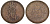 Ганновер 2 пфеннига 1841 A, Эрнст Август (1837-1851) KM 174.1, AKS 122, J. 55 медь 75-1717