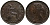 Великобритания 1/2 пенни 1861 Виктория (1837-1901) KM 748.2, Spink 3956 бронза 1518-915