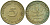 ФРГ 5 ПФЕННИГОВ 1950 F KM 107, J. 382 сталь плакированная латунью 112-149
