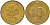 ФРГ 10 ПФЕННИГОВ 1976 F KM 108, J. 383 сталь плакированная латунью 4548-825