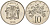 Ямайка 10 центов 1976 FM, Елизавета II (1953-) KM 54 медно-никель PROOF 3711-1832