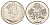 Гибралтар 1 крона 1997 Пион KM 540 медно-никель BU 1524-1933