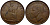 Великобритания 1 пенни 1940 Георг VI (1936-1952) KM 845, Spink 4114 бронза 540-512