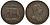 Цейлон 2 стивера 1815 слон, Георг III, без розы KM 82.1 медь 1528-913
