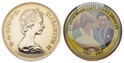 Великобритания 25 пенсов 1981 памяти Леди Диана - 1961-1997 11-104-24