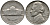 США 5 центов 1964 D, Джефферсон KM А192 медно-никель 4390-651