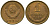СССР 1 копейка 1987 Y 126a, Schon 75a латунь 4564-956
