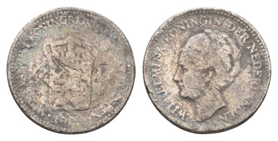 Нидерланды 1/2 гульдена 1929 KM 160 серебро 4687-1158