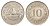 Мальта 10 центов 1972 баржа Великого магистра KM 11 медно-никель UNC 97-816