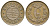 Дания 1/2 скиллинга ригсмонт 1868 Кристиан IX (1863-1906) KM 776 бронза 100-1149