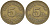 АНГЛИЯ ЖЕТОН ND 5Р TOKEN VALUE, PETER SIMPLER желтый металл 4544-1021