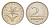 Венгрия 2 форинта 1996 KM 693 медно-никель UNC 4636-444