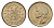 Индонезия 50 сенов 1952 KM 9 медно-никель UNC 4649-1123