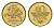 Литва 10 центов (сентов) 1997 KM 106 никель латунь UNC 4689-1111