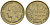 Франция 10 франков 1952 петух KM 915.1, Le Franc 363.4 алюминиевая бронза 187-732