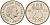 Нидерланды 25 центов 1972 Юлиана (1948-1980) KM 183 никель    4598-463