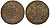 Россия 5 копеек 1782 КМ, Екатерина II (1762-1796), желтая Биткин 783 медь, желтая 02-015-44