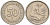 ФРГ 50 ПФЕННИГОВ 1950 F KM 109.1, J. 384 медно-никель 44-147